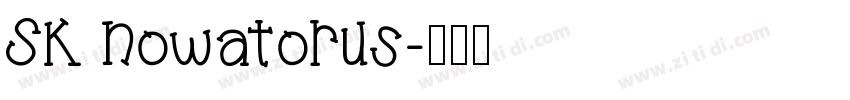 SK Nowatorus字体转换